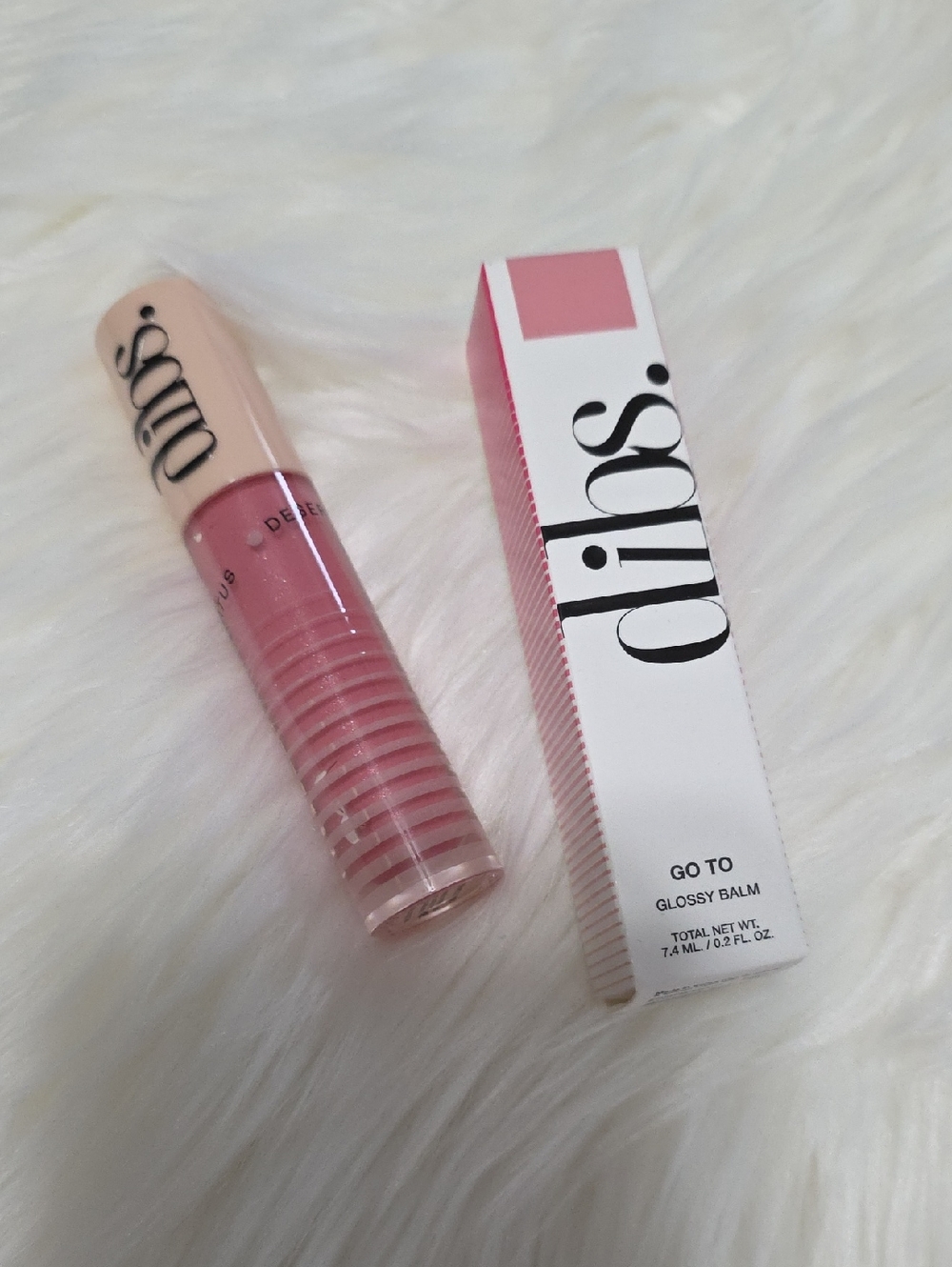 Dibs Go To Glossy Balm Effortless Pink Shade Lip Gloss NEW